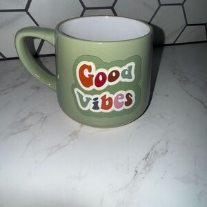 Green 'Good Vibes' Mug